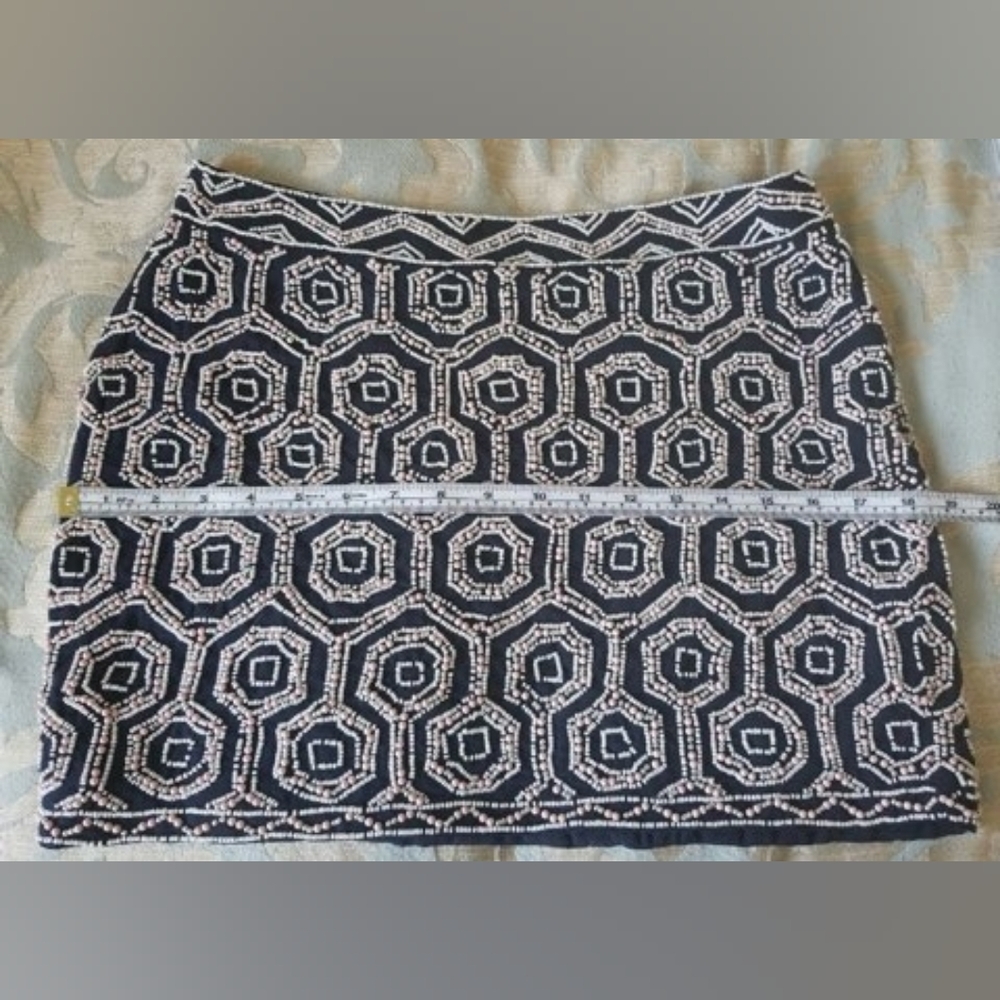 Geometric Patterned Beaded Skirt - image 7